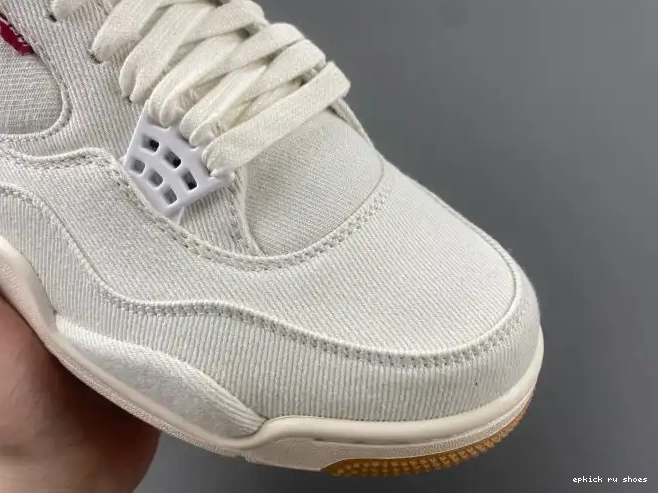 Cheap 4 Air x 'White' Jordan Levi's AO2571-100 0519